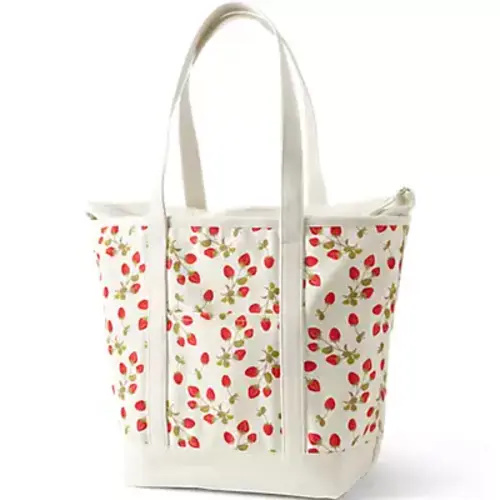 Medium Print 5 Pocket Open Top Canvas Tote Bag | Lands' End