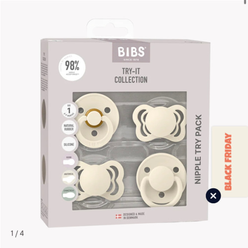 New Baby Pacifiers Try-It Collection - Ivory
