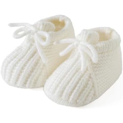 Jastore Baby Boys Girls Knit Shoes Newborns Baby Booties Soft Warm First Walking Shoes for Infant