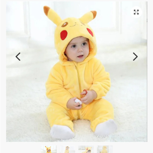Baby Pikachu Onesie - Pokemon Store