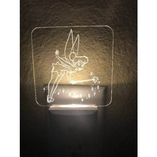 Tinker Bell Plug-in LED Night Light with Light Sensor, Personalized Nightlights