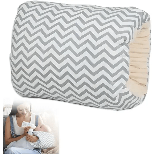 Cozy Cradle Pillow, Cozy Cradle Arm Pillow, Baby Nursing Pillow Head Support Pillow for Breastfeeding Bottle Feeding (Light Grey Crown)