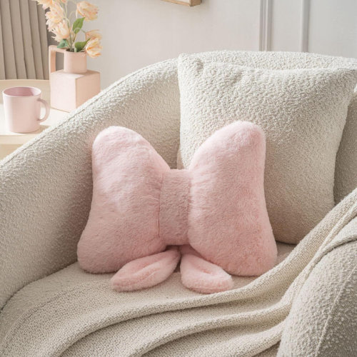 WENZHOUKUAJING This Bow-Shaped Decorative Pillow Is Cute And Playful, Perfect For Beds, Sofas And Home Styling. | Wayfair