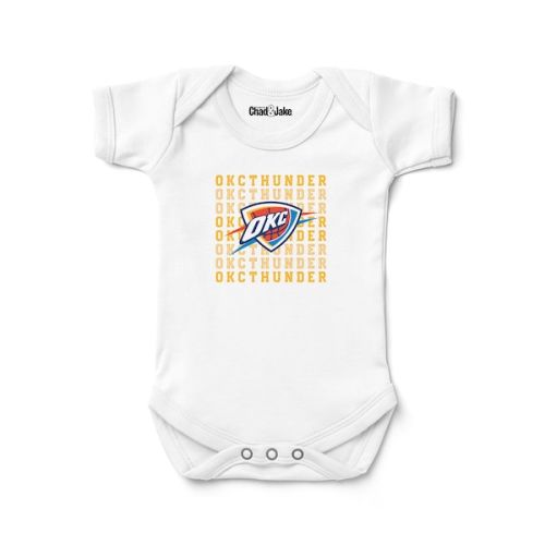 Oklahoma City Thunder Chad & Jake Newborn & Infant Retro Bodysuit - White