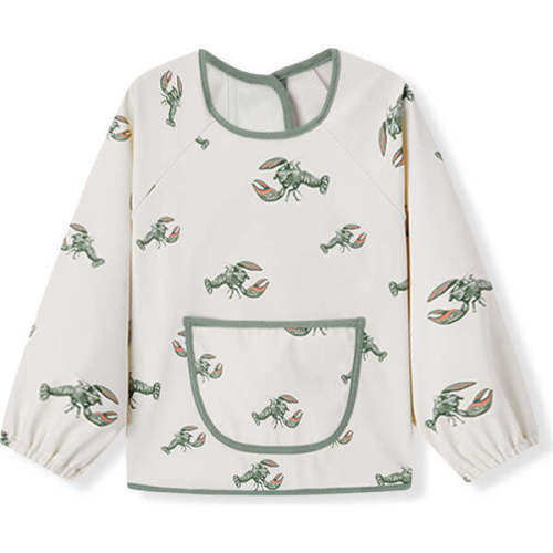 Mint Lobster Long Sleeve Pocket Bib