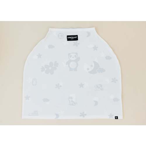 The Contrast Cover: High-Contrast Baby Car Seat & Nursing Cover