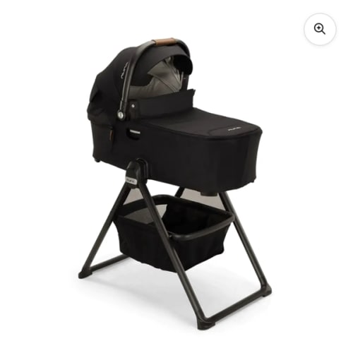 Nuna DEMI Next Bassinet + Stand  - Caviar