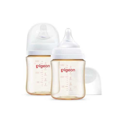 PPSU Nursing Baby Bottle Wide Neck | Easy To Clean | 5.4 Oz (Pack Of 2 ) Includes 2Pcs SS Nipples (0m+)