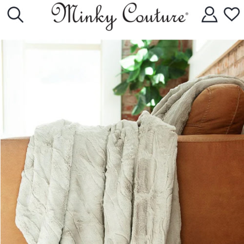Sorbet Tranquil Dove Plush Blanket | Minky Couture