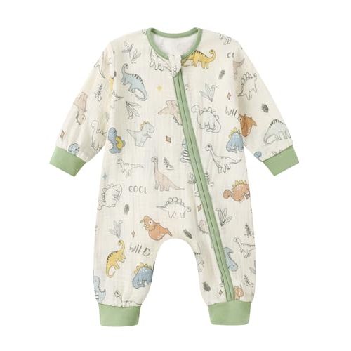 CARETOO Baby Sleep Sack with Legs Infant Sleepsuit Newborn Long Sleeve Wearable Blanket for Boys Girls 0-18 Months