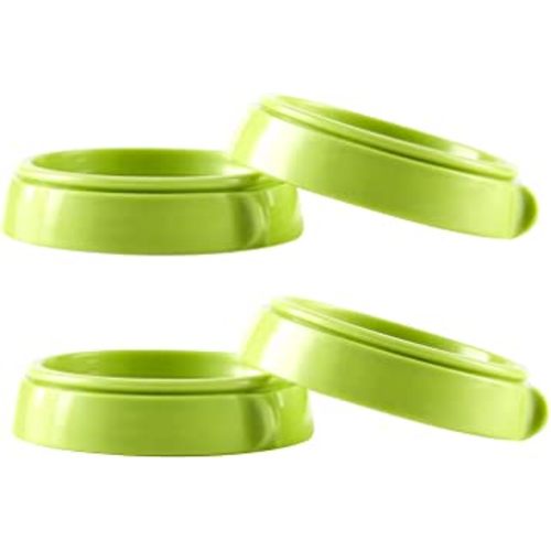 Bottle Collars Rings Replacement for Comotomo Baby Feeding Bottles, 4 Count (Green)
