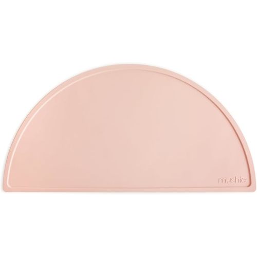 mushie Silicone Placemat for Kids | BPA-Free Non-Slip Design (Blush)