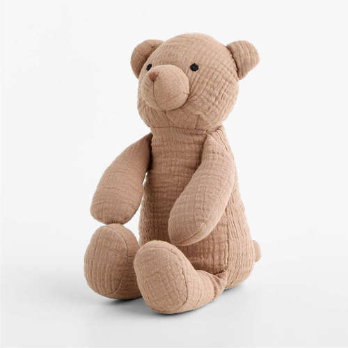 Supersoft Snuggle Cotton Gauze Bear Kids Stuffed Animal