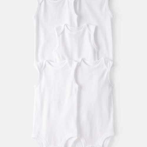 White Baby 5-Pack Tank Bodysuit | Carter’s Oshkosh Canada