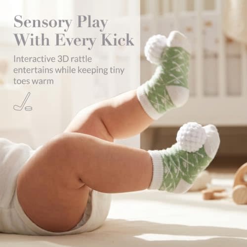 Mud Pie Baby Boys Golf Rattle Socks