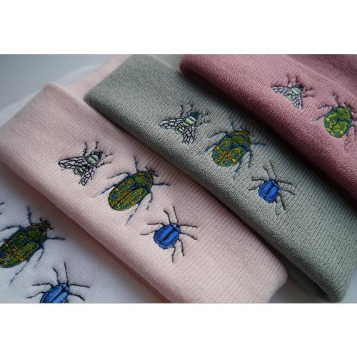 Fun Embroidered Minibeast Bug Beanie - Insects - Bug Lover Gift - More Colours - Free Delivery