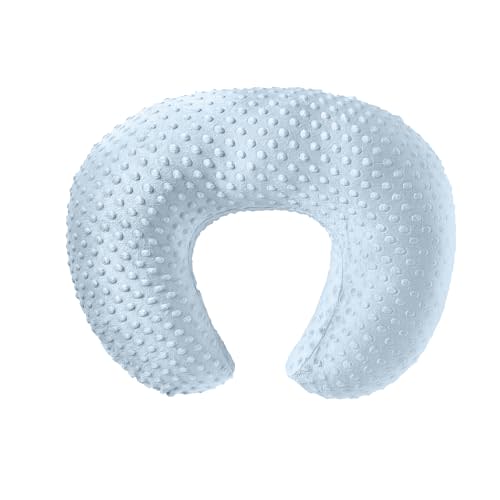 Nursing Pillow for Breastfeeding and Bottle Feeding More Support for Mom and Baby,Soft Newborn Nursing Baby Pillow， Machine Washable (Light Blue)