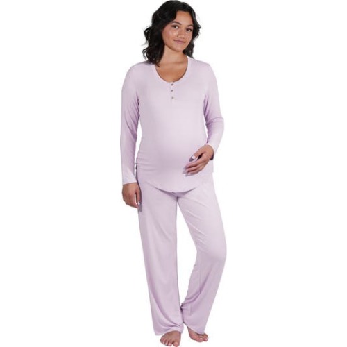Laina During & After 2-Piece Maternity/Nursing Sleep Set, Medium