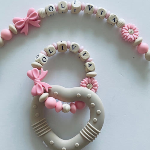 Custom Rattle & Pacifier Clip