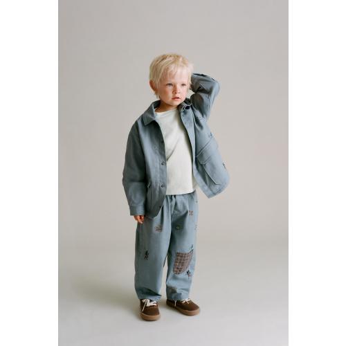 MICKEY MOUSE © DISNEY BAGGY PANTS - Blue / Gray | ZARA United States
