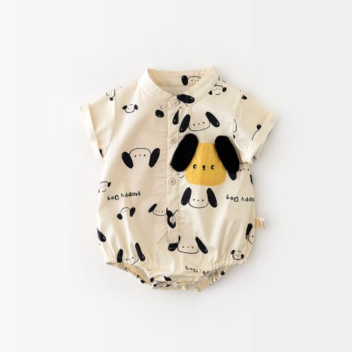 Baby Boy Puppy Romper – August + Willow
