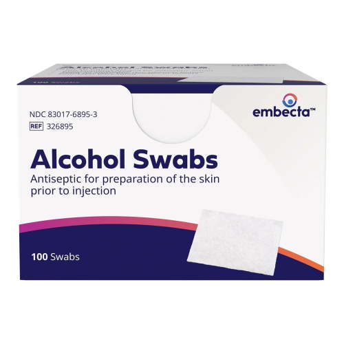 Embecta Alcohol Swabs, Skin Prep Pads, 100 Count