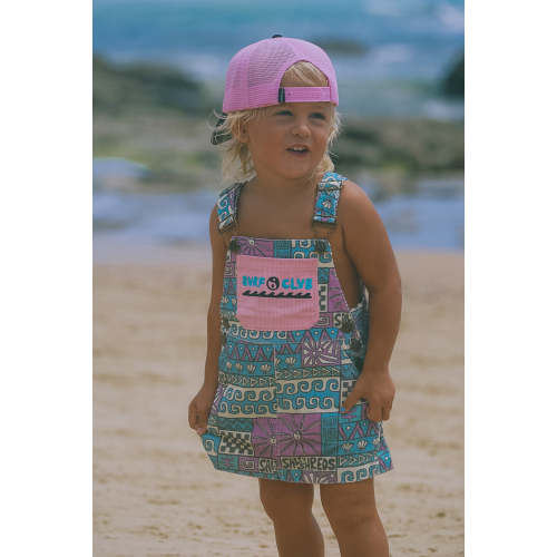 Holiday Mode Sunshine N Waves retro cord overall skirt - Mermaids