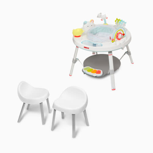 Skip Hop 3-Stage Activity Center and Kid Chairs Bundle - Silver Lining Cloud