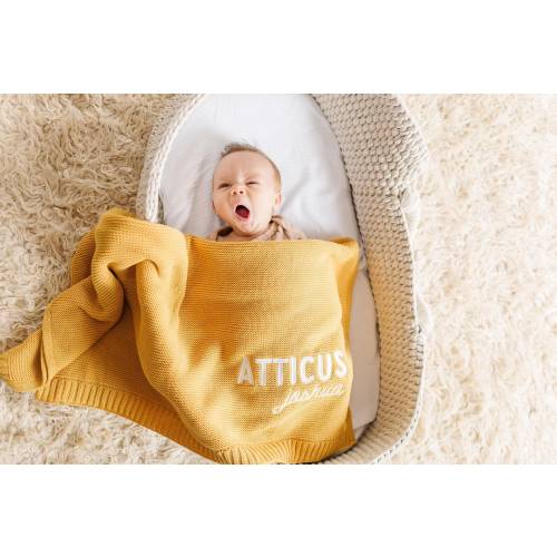 Knit Blanket, Baby gift, Newborn gift, Personalized Name, Stroller Blanket, Newborn Baby Gift, Soft Cotton Baby Blanket, baby shower Gift