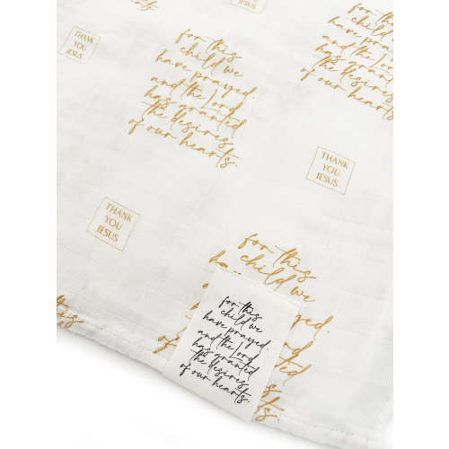 For This Child We Have Prayed Swaddle Blanket – OUR HOUSE ABOVE