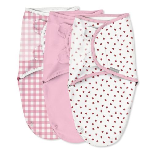 SwaddleMe by Ingenuity Original Swaddle Wrap - Ladybug Picnic - S/M - 0-3 Months - 3pk