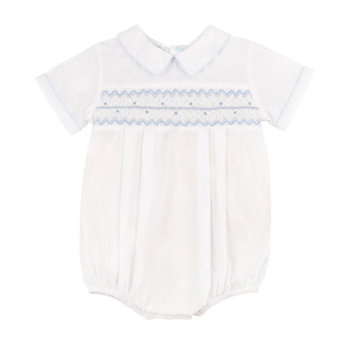 Boys Wave Smocked Romper | Feltman Brothers
