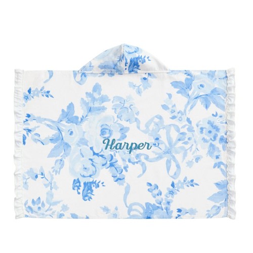 LoveShackFancy Damask Baby Beach Hooded Towel UPF 50+