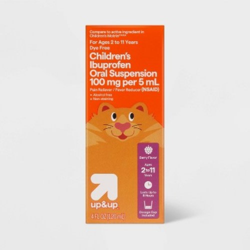 Children's Ibuprofen  Oral Suspension Pain Reliever & Fever Reducer Liquid - Berry - 4 fl oz - up&up™