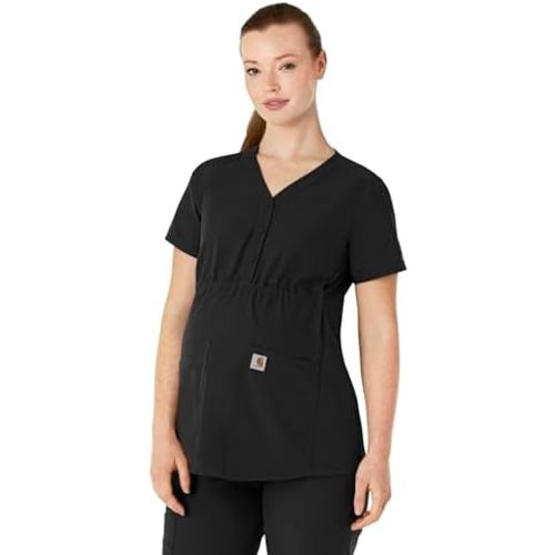 Carhartt Force Essentials Women's Henley Maternity Scrub Top