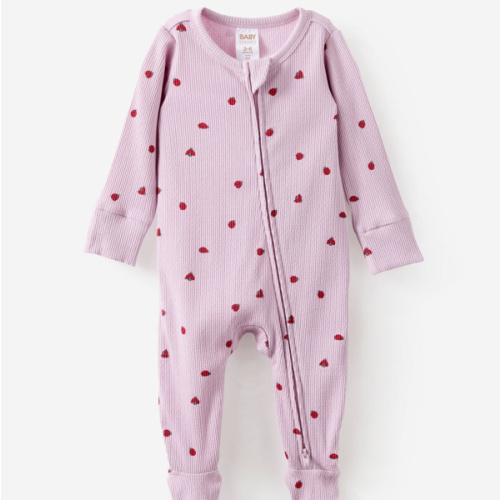 Littlie Organic Long Sleeve Zip Romper