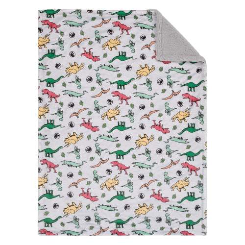 Jurassic World Grey, Green, Orange and Yellow Dinosaur Super Soft Sher – NoJo Baby & kids