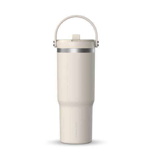 Hydrapeak Nomad 32 oz Tumbler with Handle and Straw Lid, Leakproof, Double Insulated, 32oz Cup Stainless Steel (Stone)