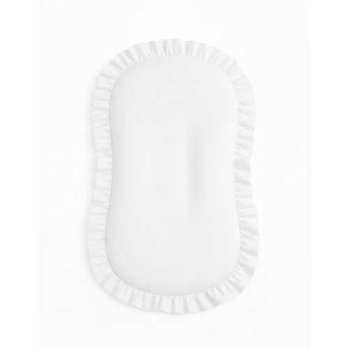 White Ruffle Baby Lounger Cover