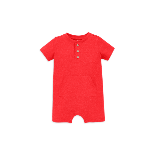 Baby Heathered Henley Shortie, 12-18M