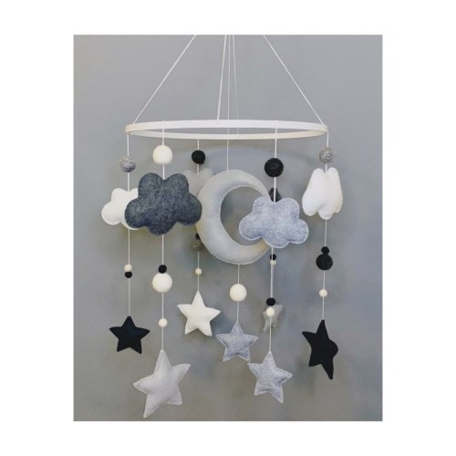 Dreamy Night Sky Baby Mobile Nursery Decor