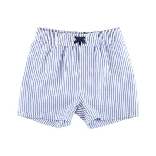 Periwinkle Blue Seersucker Swim Trunks