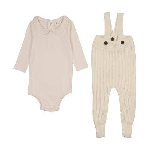 Knit Overall + Onesie set
