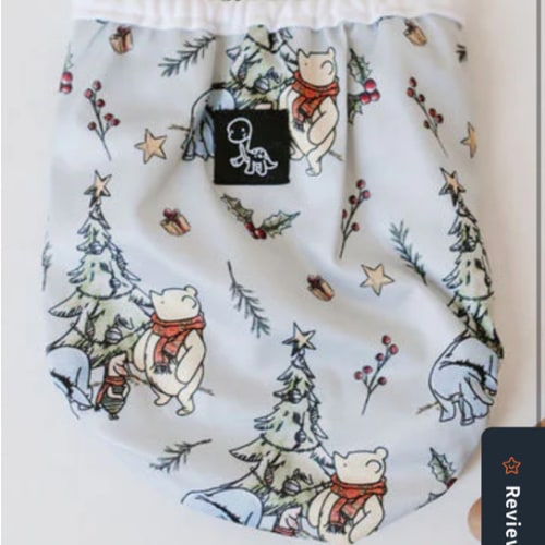 Classic Pooh's Christmas Newborn Reusable Cloth Diaper Cover – Dino Diapers