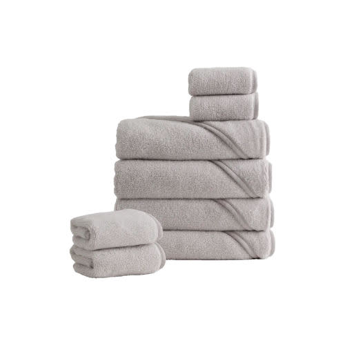 Hooded Bath Towels & Washcloths Set (Light Grey) | Quince – Organic Turkish Cotton Baby Bath Bundle