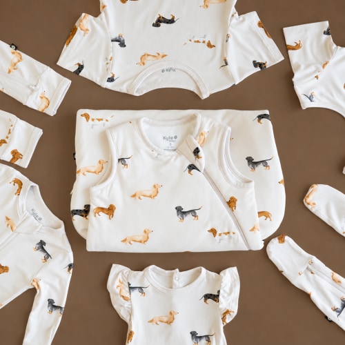 Dachshund Baby Clothes in a Sausage-Dog Print | Kyte Baby