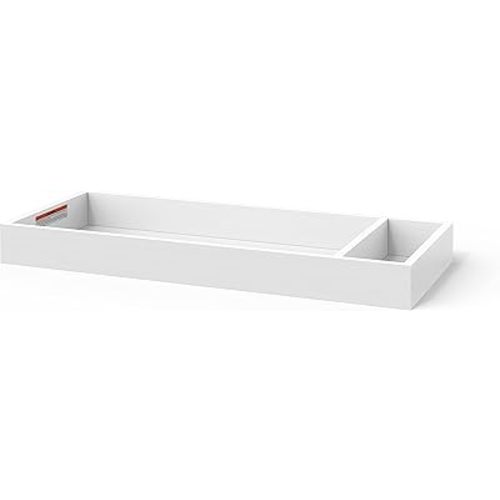 Child Craft Universal Changing Table Topper, Convert Dresser into a Changing Table Surface, Securely Attaches, Non-Toxic, Baby Safe Finish (Matte White)