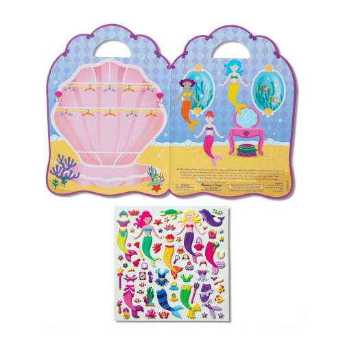 Melissa & Doug Puffy Sticker Activity Book: Mermaids