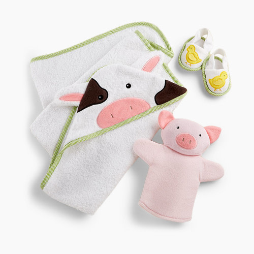 Baby Aspen "Farmhouse Friends" 3-Piece Bathtime Bucket