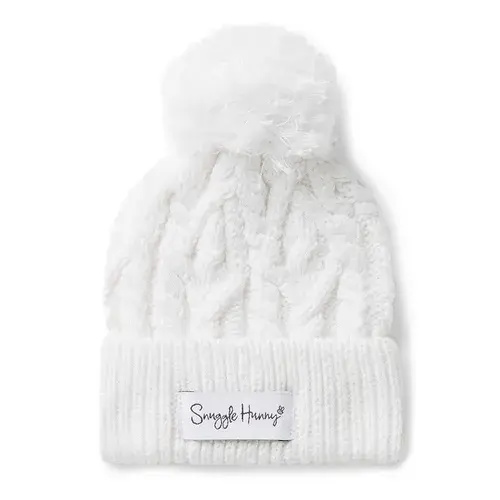 Snuggle Hunny Organic Knit Beanie - White | Baby Bunting AU